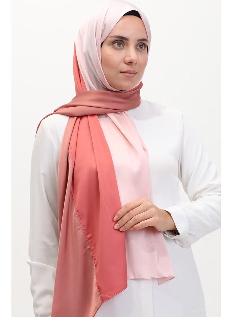 Karaca Women's Tricolor Shawl - Pink Dark Salmon - Image 1